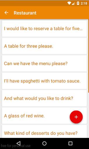 Spanish Travel Phrases screenshot 2