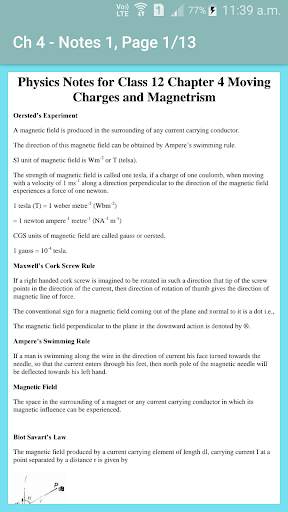 Class 12 Physics Notes скриншот 1