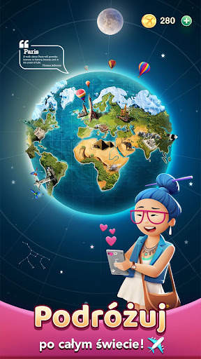 Travel Crush: gra podróżnicza dopasuj 3 screenshot 1