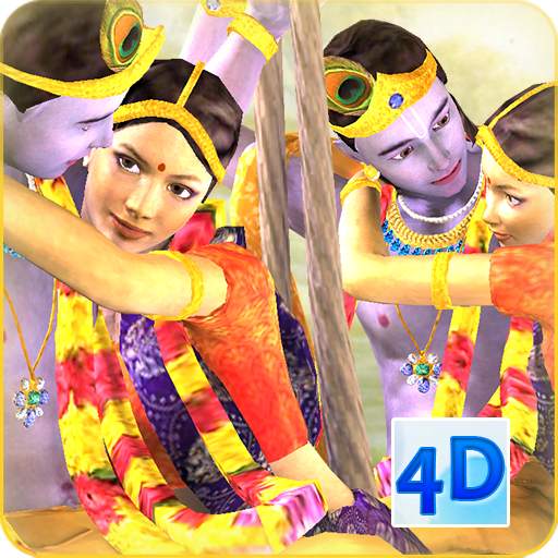 3D Radha Krishna Jhulan Live Wallpaper 6.0