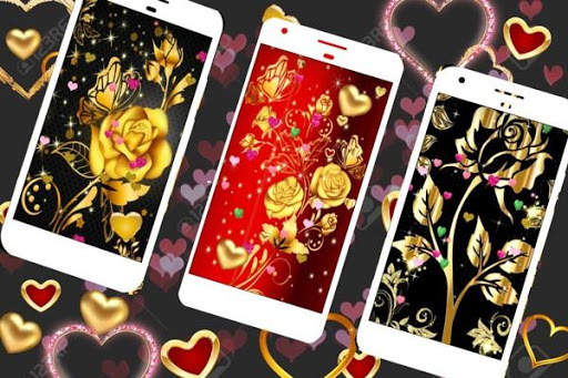 Gold Rose Live Wallpaper screenshot 5