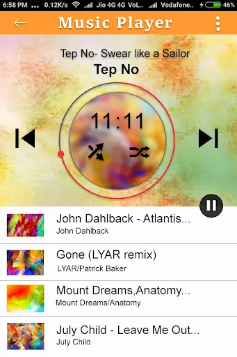 Free Mp3/Music Player For Android - Equalizer screenshot 1
