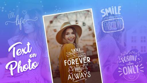 Text on photo, photo editor, text quotes creator screenshot 1
