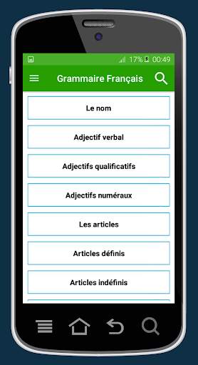 Grammaire Français Cours screenshot 2