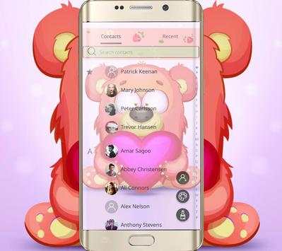Pink cute bear theme screenshot 5