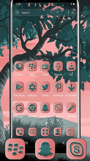 Pink Sky Launcher Theme screenshot 4