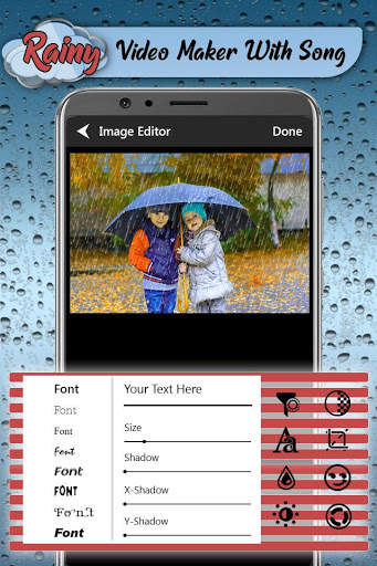 Rainy Video Maker With Song screenshot 2