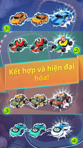 Trò chơi hợp nhất Ô tô: Race Cars Merge Games screenshot 1