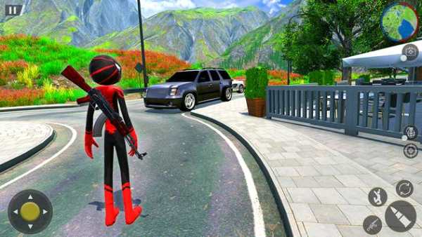 Flying Stickman Rope Hero - Counter Simultator screenshot 2