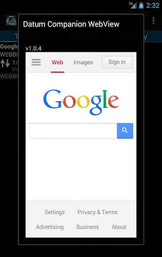 Datum Mobile Companion WebView screenshot 1