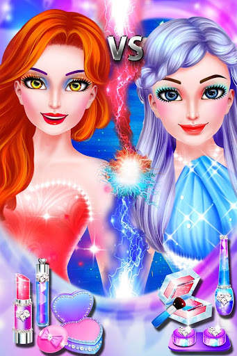 Ice VS Fire Princess Makeup скриншот 2