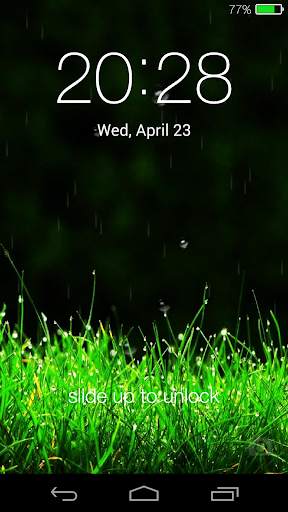 Galaxy rainy lockscreen screenshot 16