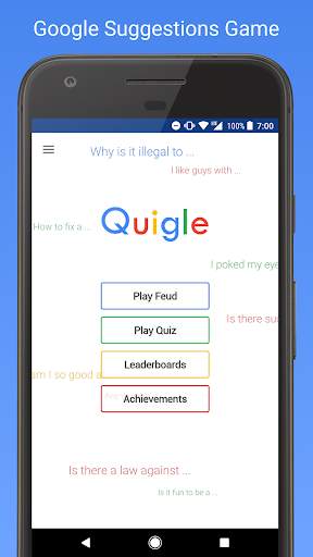 Quigle - Google Feud   Quiz screenshot 1