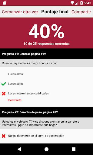 Prueba de Práctica de Conducir screenshot 3