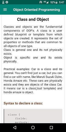 Object Oriented Programming (Oops) screenshot 3