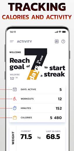 Weight loss app - home workout screenshot 2