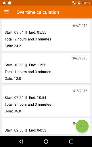 Overtime calculation 7 تصوير الشاشة