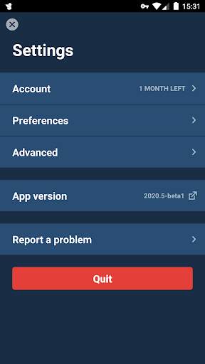 Mullvad VPN screenshot 2