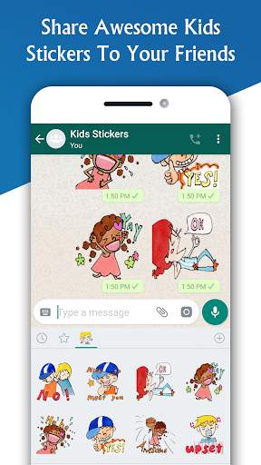 Kids Stickers for WhatsApp - WAStickerApps screenshot 8