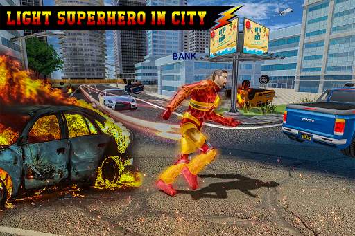 Speed Super Light Hero City Rescue Missions screenshot 9