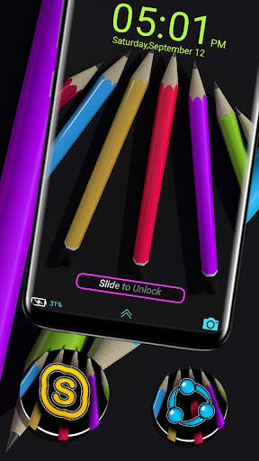 Colorful Pencil Theme Launcher screenshot 4