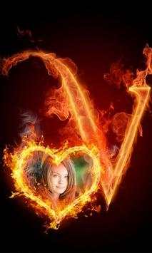 MY NAME TEXT FIRE PHOTO FRAME screenshot 4