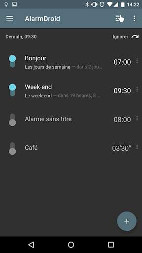 AlarmDroid (réveil) screenshot 2