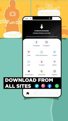 Downloader - Free Video Downloader for insta & fb screenshot 1