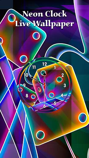Neon Clock Live Wallpaper screenshot 3