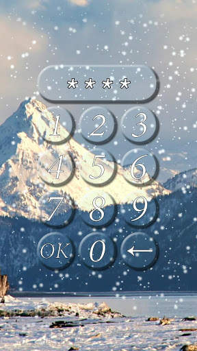 Winter lock screen. 4 تصوير الشاشة