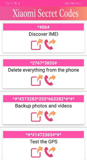 Secret Codes for Xiaomi Latest 2021 4 تصوير الشاشة