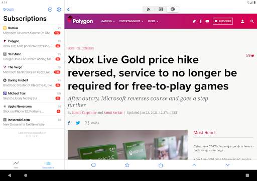 Fluent Reader Lite - RSS Client screenshot 10