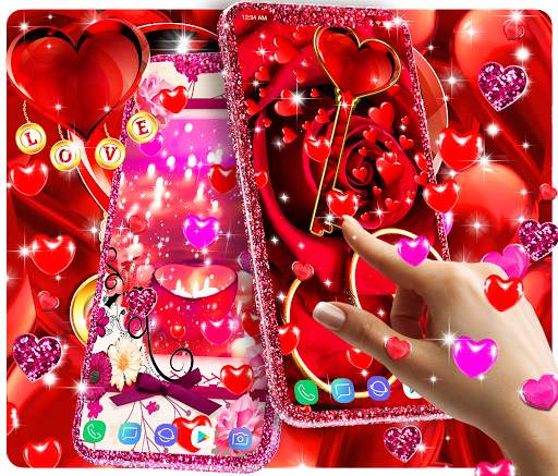 Romantic live wallpaper screenshot 1