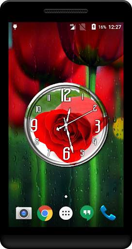 Rose Clock Live Wallpaper screenshot 3