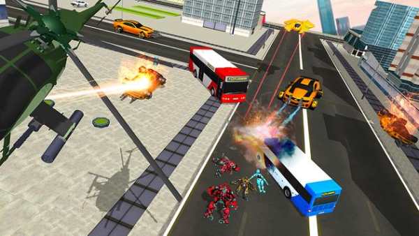 Bus Robot Car Transform Battle- Robots Mech War screenshot 1