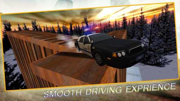 Police car impossible stunt tracks screenshot 1