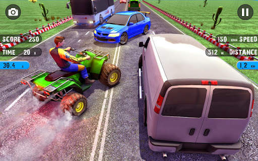Quad ATV Traffic Racer screenshot 2