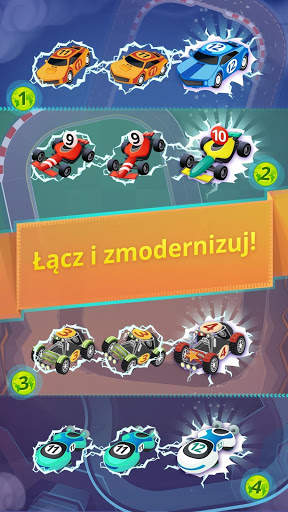 Scalenie samochody gry: Race Cars Merge Games screenshot 1