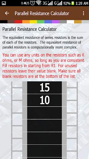 Electronics Calculator 7 تصوير الشاشة