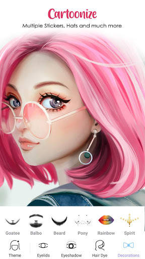Makeup Camera - Cartoon & Makeover Photo Editor screenshot 1
