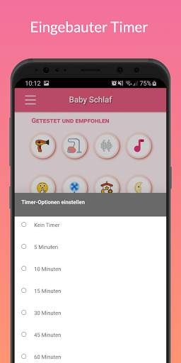 Weisses Rauschen für Baby Schlaf Fön App screenshot 3