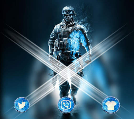 Blue Soldier War Hero Theme screenshot 2