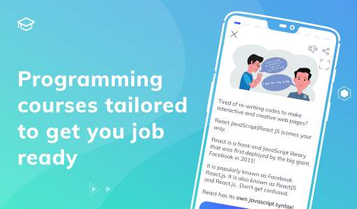 Learn React programming & cross platform app dev screenshot 1