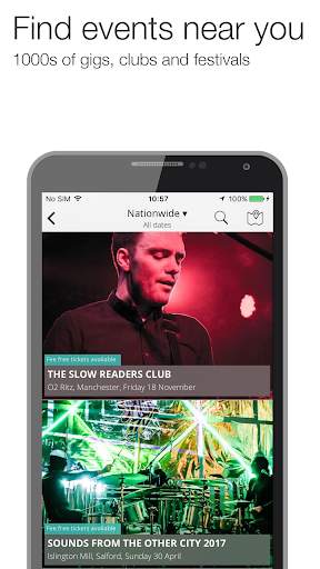 Skiddle: Gigs Clubs Festivals screenshot 1