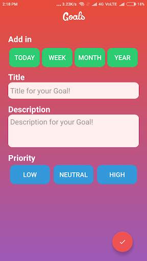 Goals : A Todo App screenshot 3