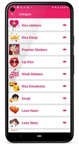 Kiss Me Love Stickers: Kiss Me Wallpaper screenshot 4