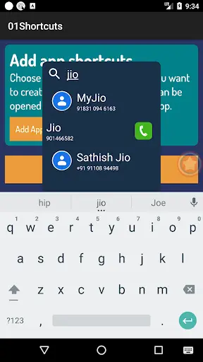 01Shortcuts - Quick Shortcut Maker - App Search screenshot 6