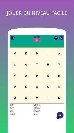 Mots cachés Mots Mêlés French screenshot 7