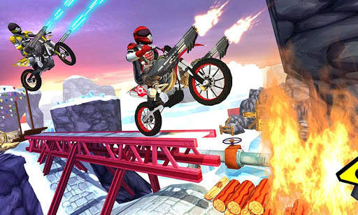 Modern Bike Stunt Racing - Moto Bike Shooting Game screenshot 1