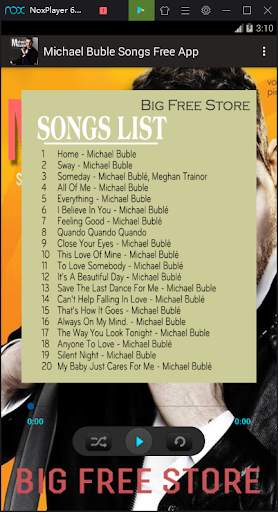 Michael Buble Songs Free App screenshot 3